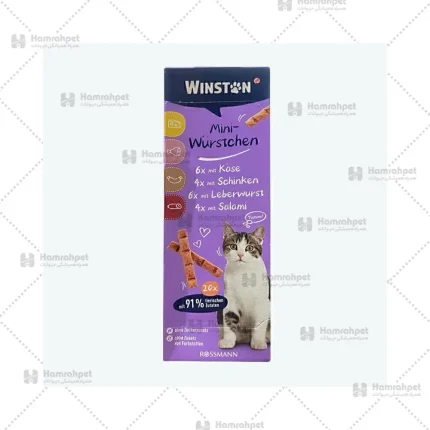 تشویقی سوسیسی گربه وینستون Winston Mini Sausage