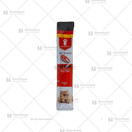 بستنی پت اسنک گربه با طعم سالمون Bio Mozara