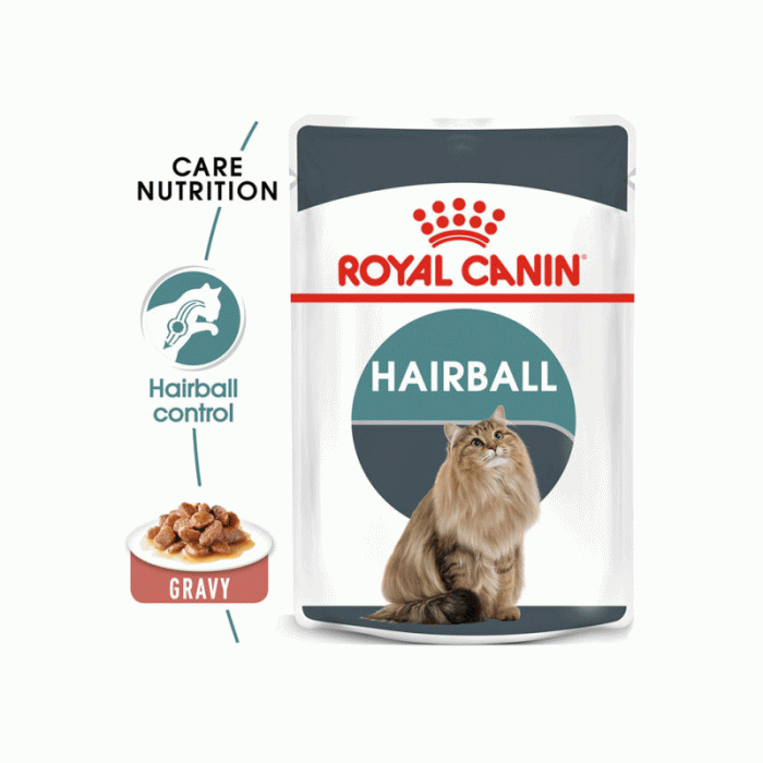 پوچ گربه رویال کنین مدل هربال با وزن ۸۵ گرم | RoyalCanin Cat Bundle DailyFood HairballCare