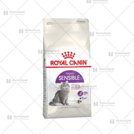 غذای خشک گربه سنسیبل رویال کنین Royal Canin Sensible وزن 2 کیلوگرم