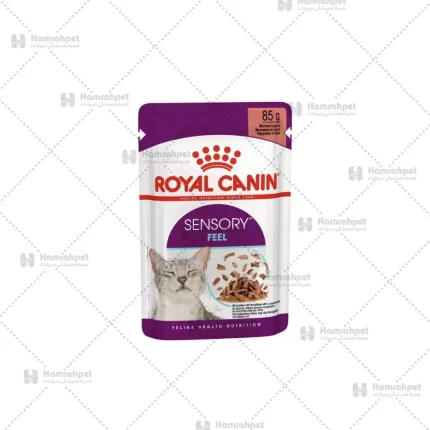 پوچ گربه بد غذا رویال کنین Royal Canin Sensory Feel in Gravy وزن 85 گرم