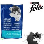 پوچ گربه فلیکس با طعم ماهی کاد Felix With Cod وزن 85 گرم