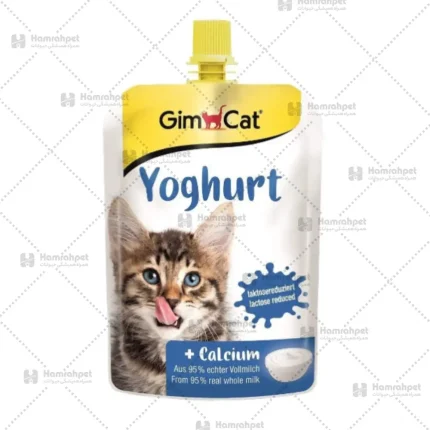 تشویقی ماست و کلسیم گربه جیم کت GimCat Yoghurt & Calsium وزن 150 گرم