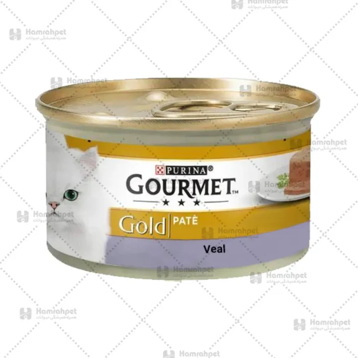 کنسرو گربه گورمت پته با طعم گوشت گوساله