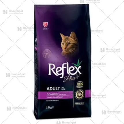 غذای خشک گربه بالغ گورمت رفلکس پلاسReflex Plus Adult Gourmet(فله)