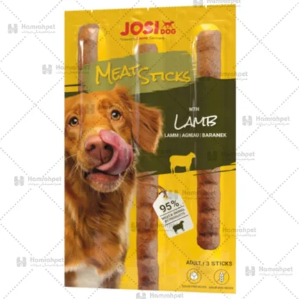 تشویقی مدادی سگ josi dog طعم lamb بسته 3 عددی وزن 33 گرم