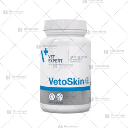 مکمل تقویت کننده پوست و مو سگ و گربه وت اکسپرت مدل VetoSkin