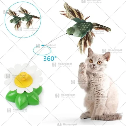اسباب بازی گربه مدل پرنده چرخان