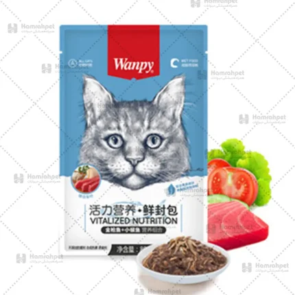 پوچ گربه ونپی با طعم ماهی تن وزن 80 گرم