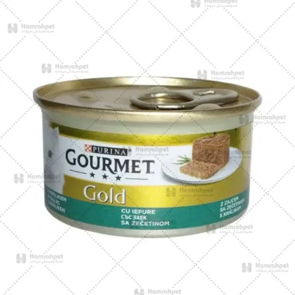 کنسرو گربه گورمت پته طعم خرگوش 85 گرم (آلمانی)