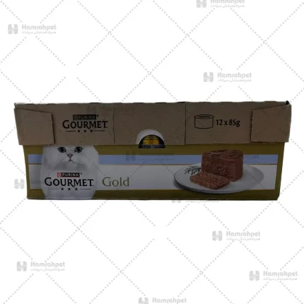 کنسرو گربه گورمت آلمانی پک 12 عددی طعم ماهی