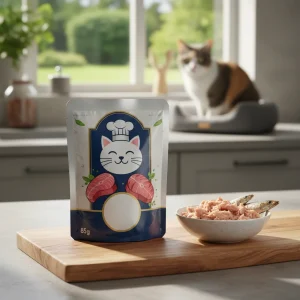 پوچ گربه گورمت طعم ماهی تن ۸۵ گرم