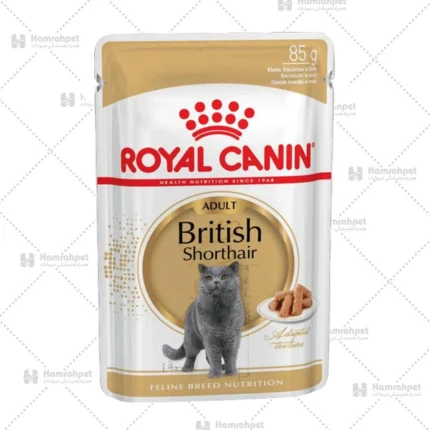 پوچ گربه بریتیش شورت هیر رویال کنین 85 گرم