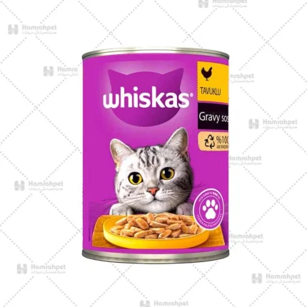 کنسرو گربه ویسکاس پته طعم مرغ