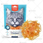 تشویقی گربه ونپی مدل Chicken Jerky Strips وزن ۸۰ گرم