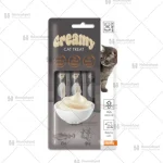 بستنی گربه ام پت با طعم ماهی کاد و گوشت M-Pets Creamy Treat With Cod & Beef بسته 4 عددی