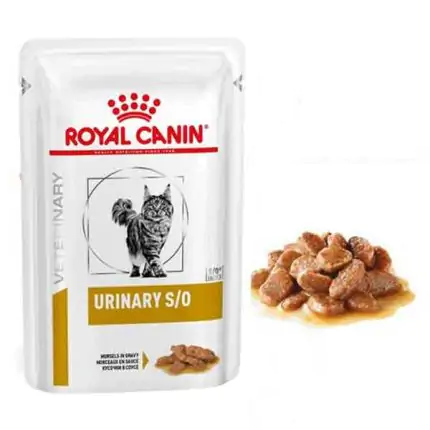 پوچ گربه رویال کنین مدل یورینری اس او وزن ۸۵ گرم | RoyalCanin Cat Pouch Urinary S O 85 gr
