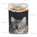 پوچ گربه فنبی طعم مرغ، کدوتنبل و روغن ماهی 85 گرم