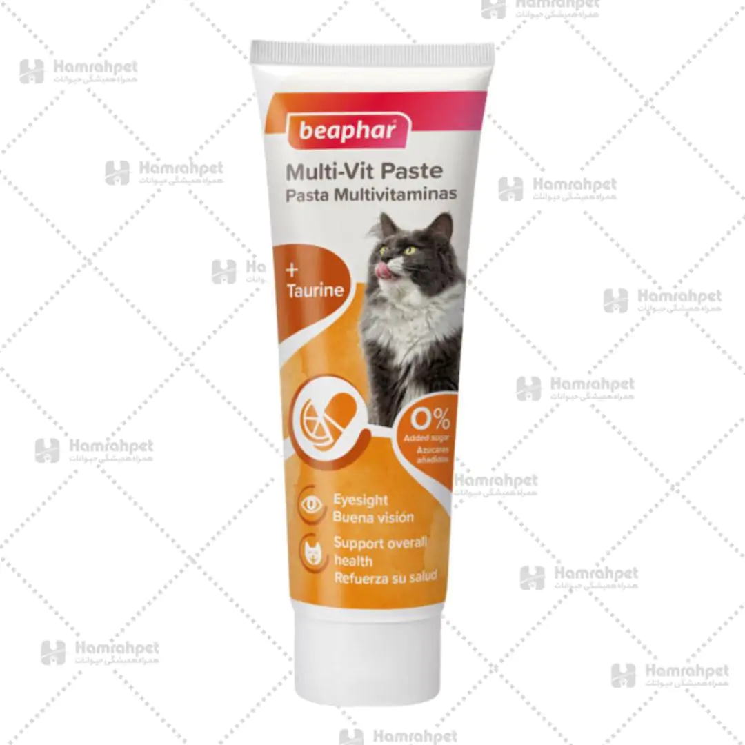 خمیر مولتی ویتامین گربه بیفار 100 گرم خمیر مولتی ویتامین گربه بیفار 100 گرم