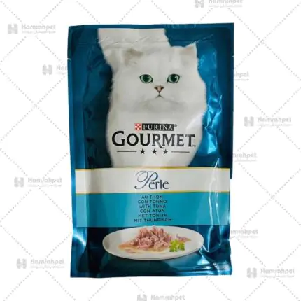 پوچ گربه گورمت طعم ماهی تن ۸۵ گرم