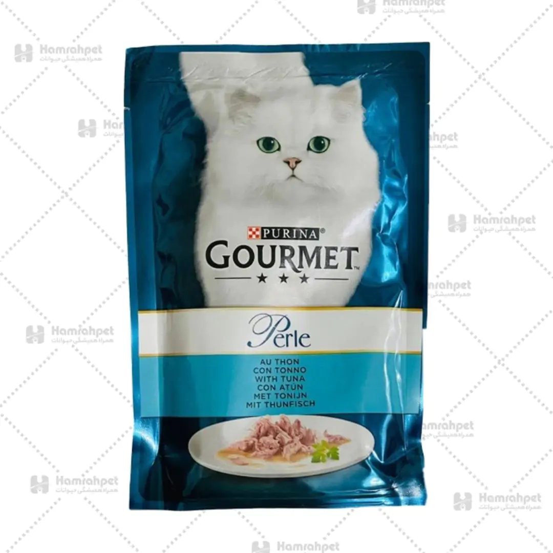 پوچ گربه گورمت طعم ماهی تن ۸۵ گرم پوچ گربه گورمت طعم ماهی تن ۸۵ گرم