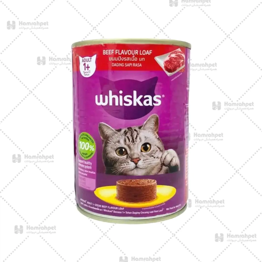 کنسرو گربه ویسکاس پته طعم گوشت گوساله 400 گرم